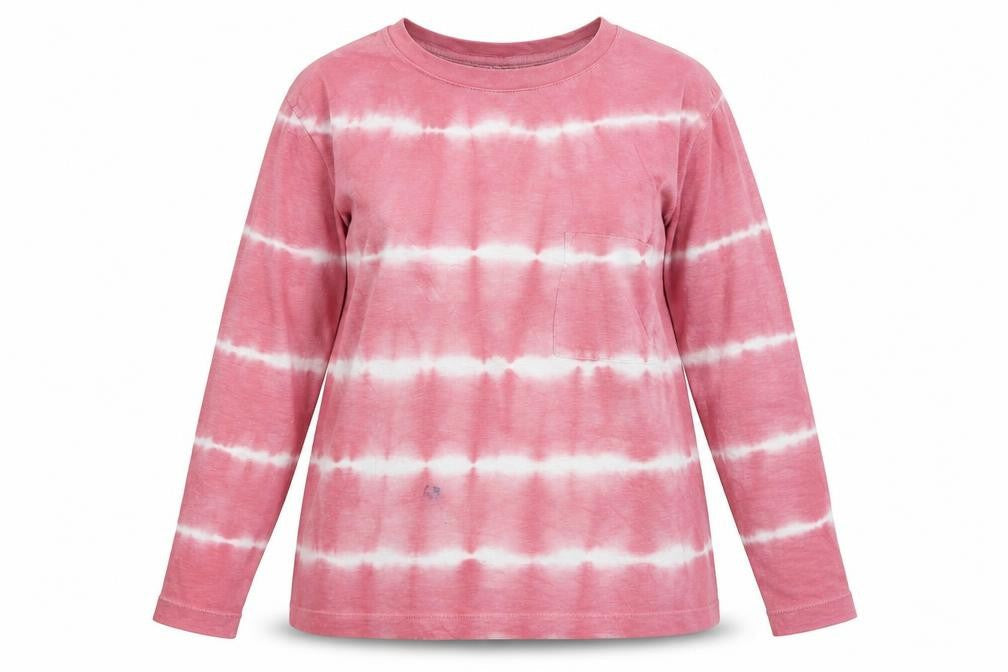 Marks & Spencer Womens Pink Cotton Jersey T-Shirt Size 14 Scoop Neck