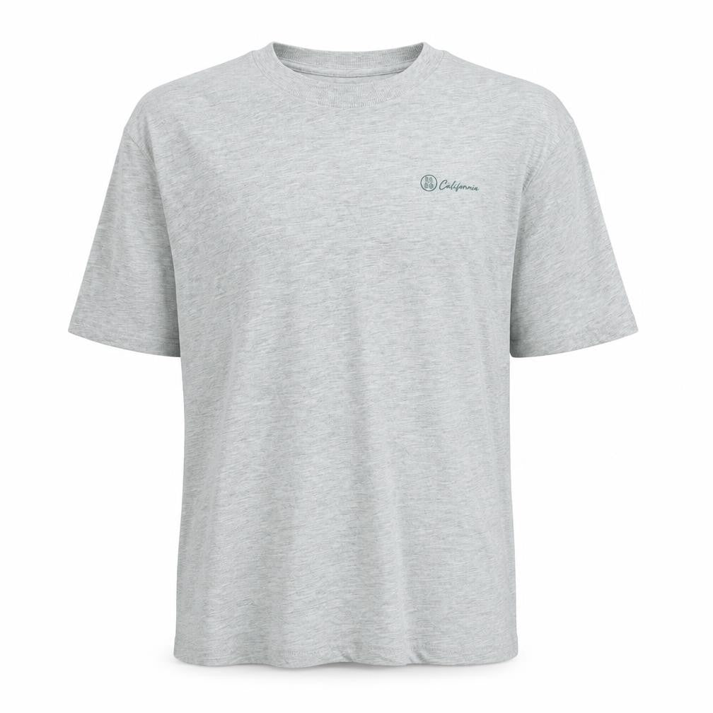 Marks & Spencer Boys Grey Cotton Basic T-Shirt Size 13-14 Years Crew Neck