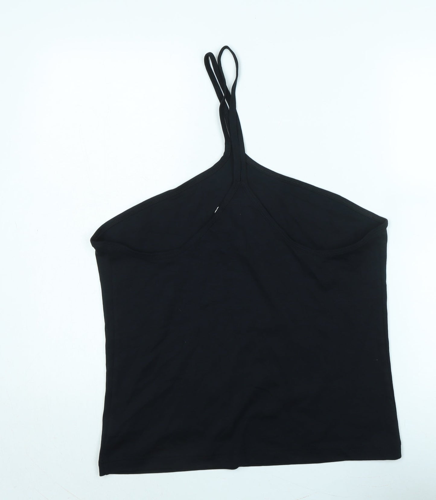marks Womens Black Cotton Basic Tank Size 18 Halter