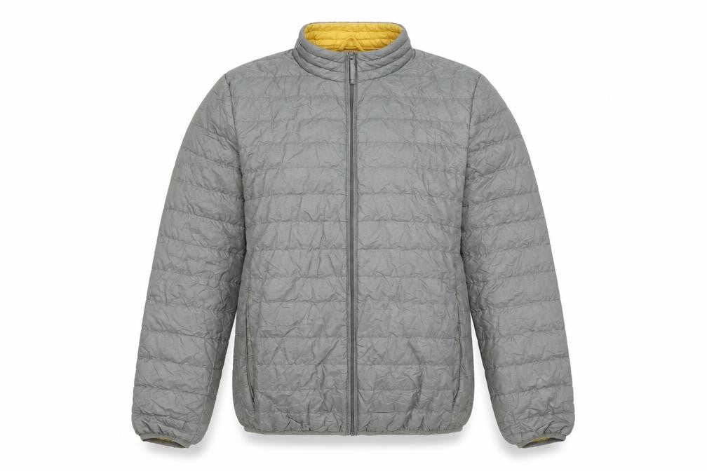 Copenhagen Womens Grey Puffer Jacket Jacket Size L Zip