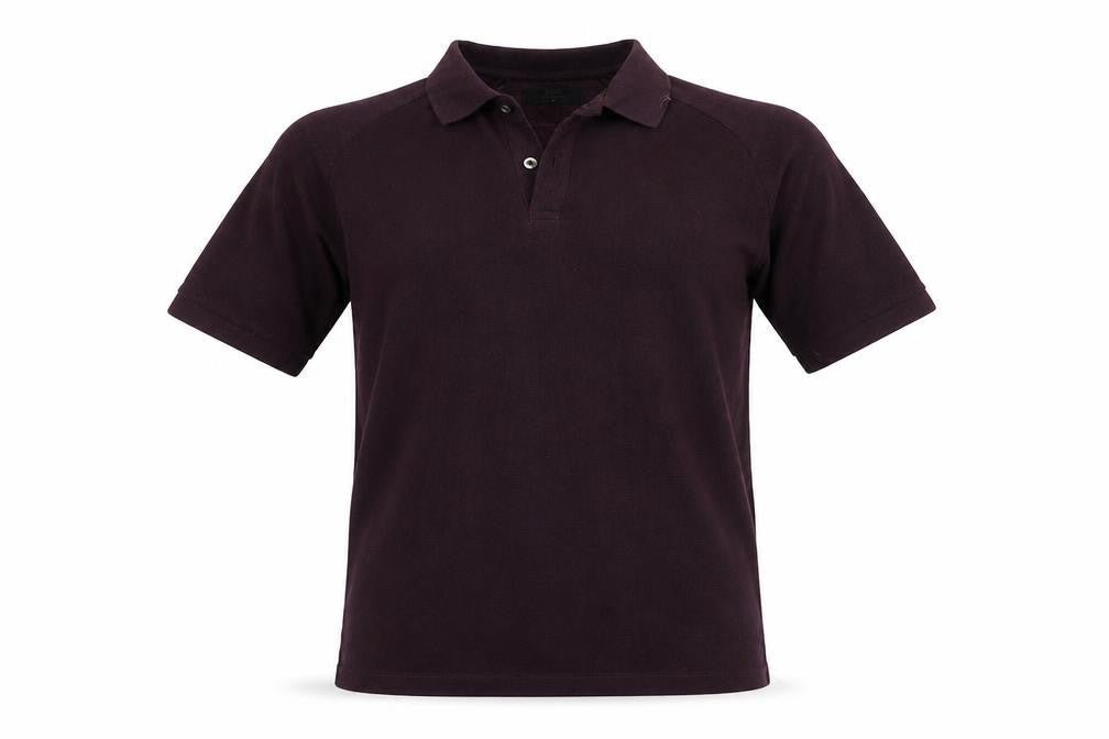 ACW85 Mens Purple Cotton Polo Size M Collared Pullover