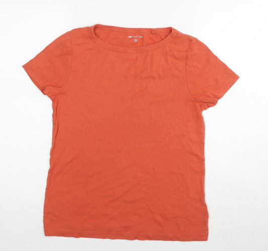 NEXT Womens Grey Cotton Basic T-Shirt Size 14 Round Neck