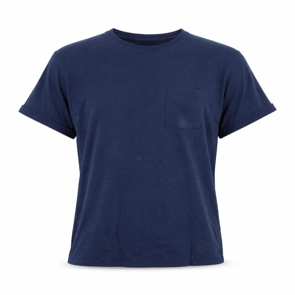 Burton Mens Blue Cotton T-Shirt Size L Round Neck