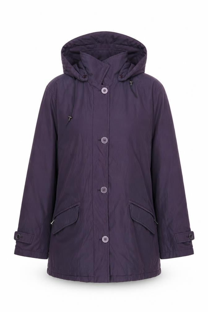 Cotswold Collections Womens Purple Jacket Size L Zip - Hooded