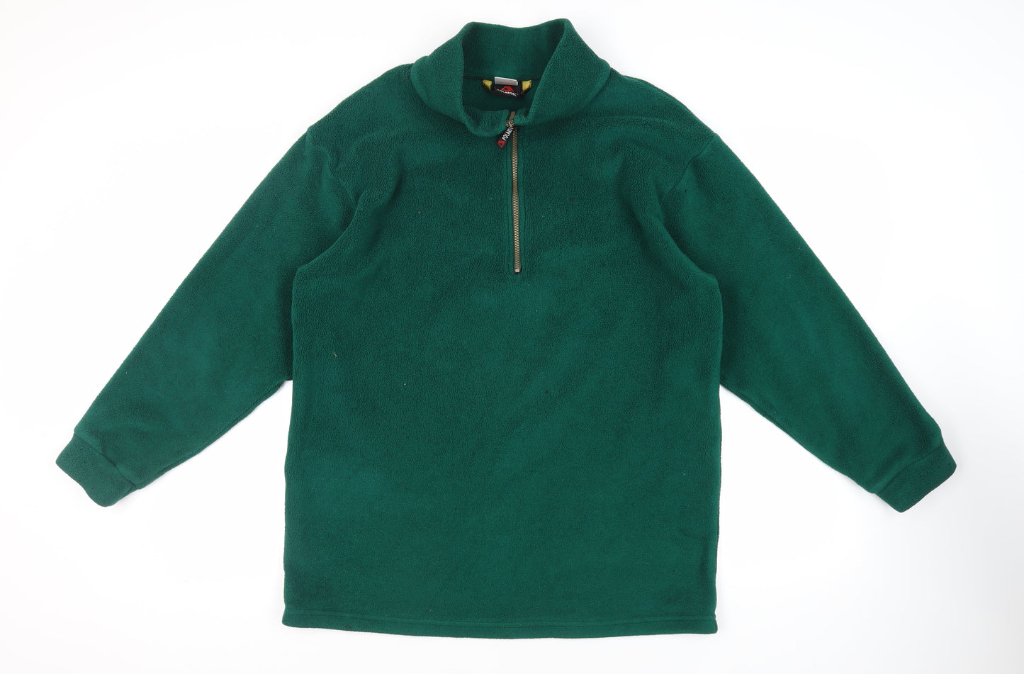 Tokker Mens Green Polyester Pullover Sweatshirt Size S - Polartec