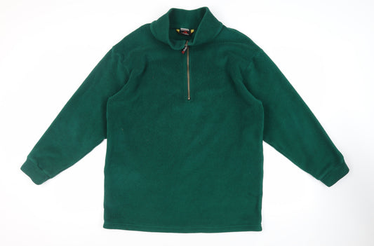 Tokker Mens Green Polyester Pullover Sweatshirt Size S - Polartec