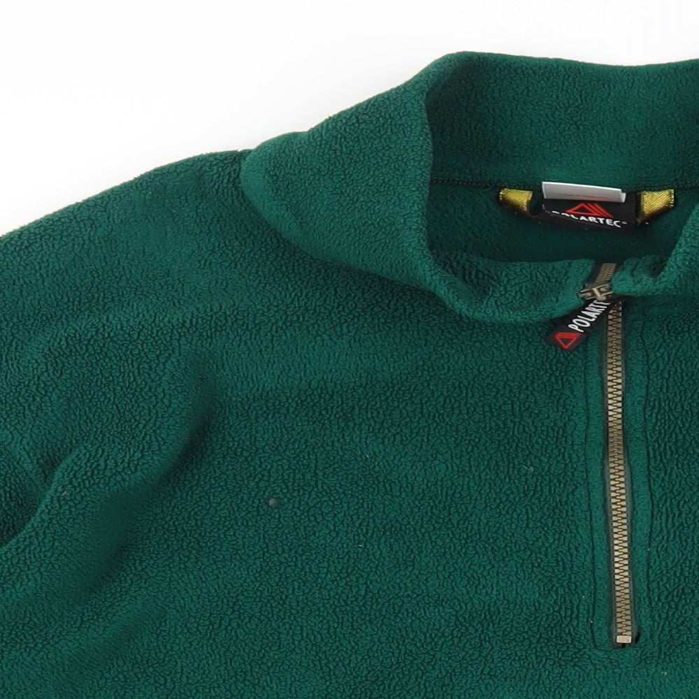 Tokker Mens Green Polyester Pullover Sweatshirt Size S - Polartec