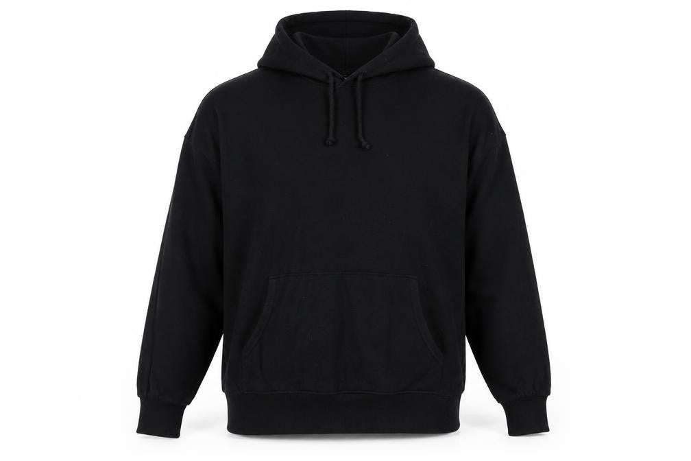 Divided by H&M Mens Black Cotton Pullover Hoodie Size L - Pockets