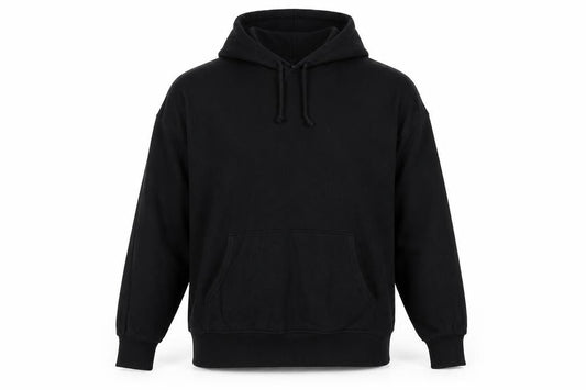 Divided by H&M Mens Black Cotton Pullover Hoodie Size L - Pockets