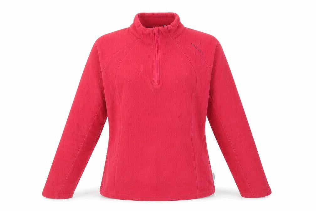 Oxylane Womens Pink Polyester Pullover Sweatshirt Size L Zip - Logo