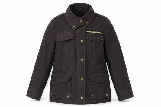H&M Womens Brown Jacket Size 8 Zip