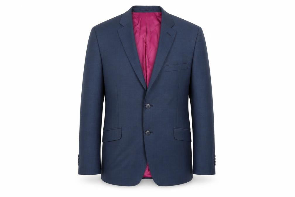 Performance Suits Mens Blue Viscose Jacket Blazer Size 40 Regular