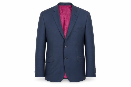 Performance Suits Mens Blue Viscose Jacket Blazer Size 40 Regular