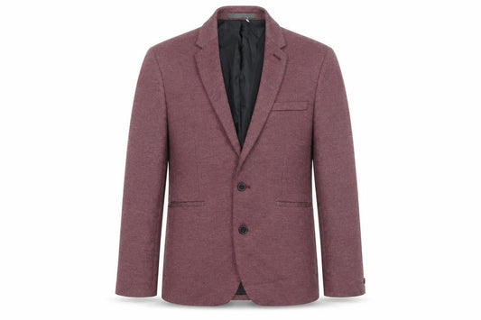 Burton Mens Red Polyester Jacket Blazer Size 40 Regular