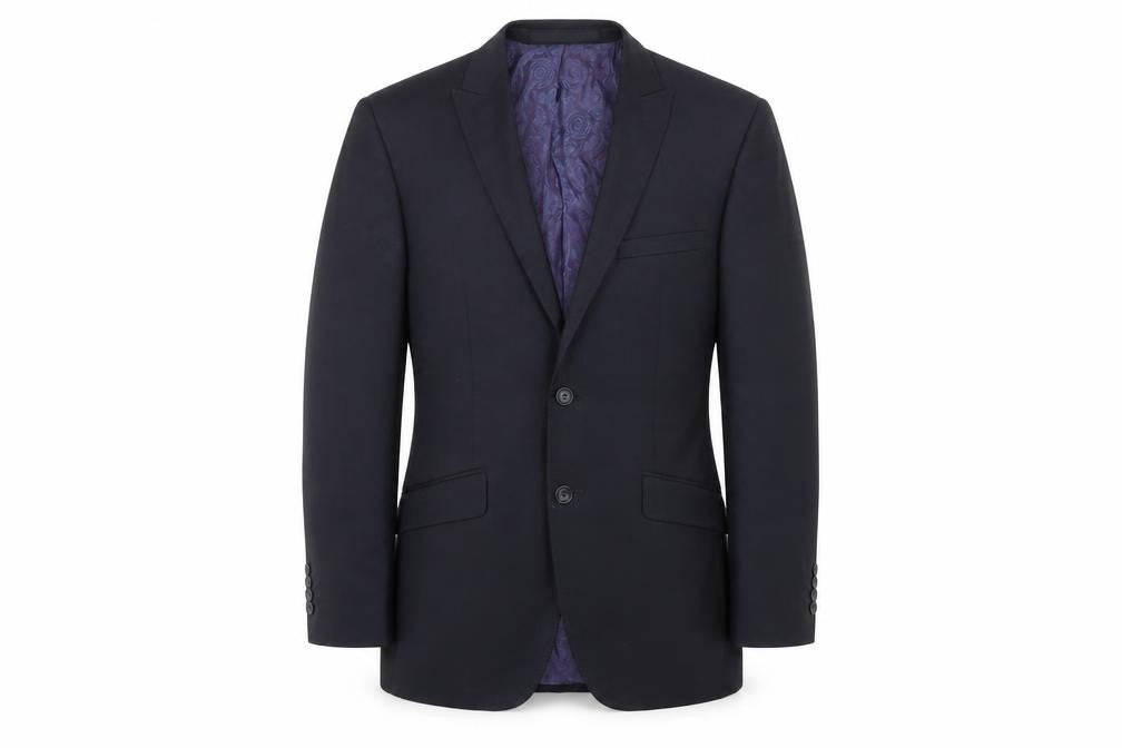 Marks & Spencer Mens Black Wool Jacket Blazer Size 38 Regular