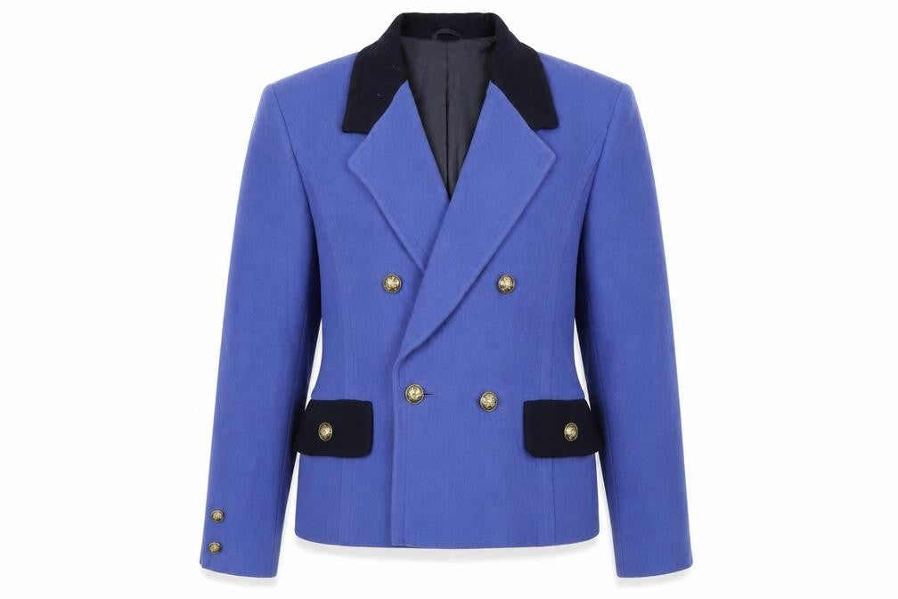 Country Cassics Womens Blue Jacket Blazer Size 10 Button