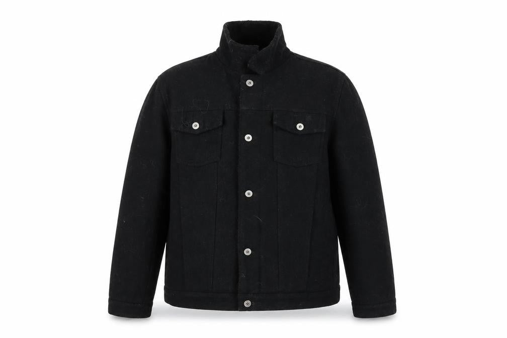 ASOS Mens Black Jacket Size L Button