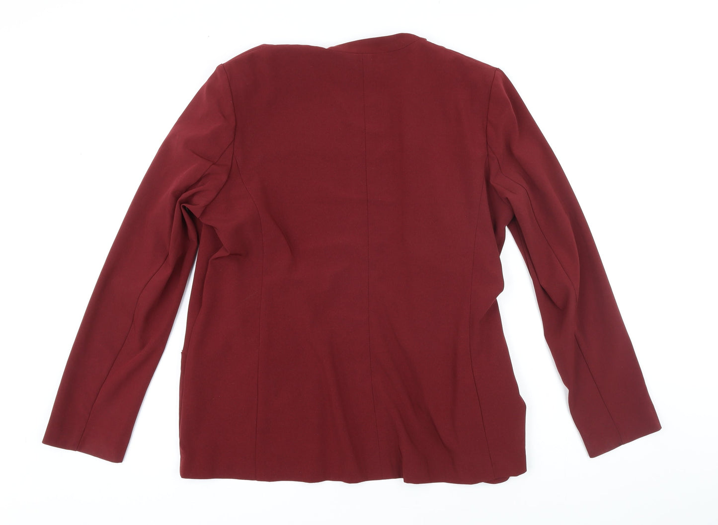 M&S Womens Red Jacket Blazer Size 10