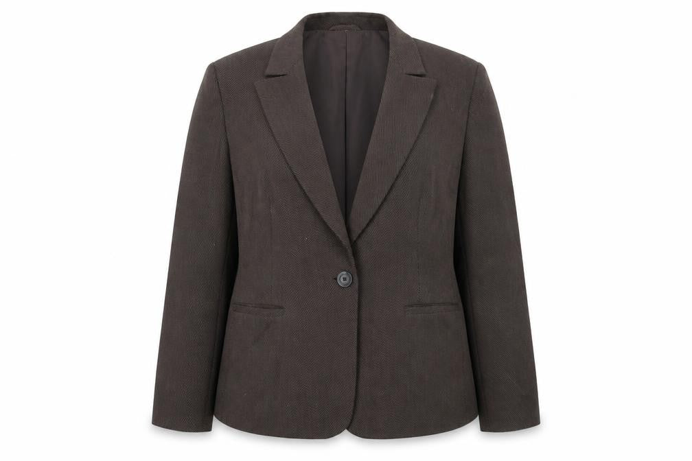 Marks & Spencer Womens Brown Gilet Blazer Size 20 Button