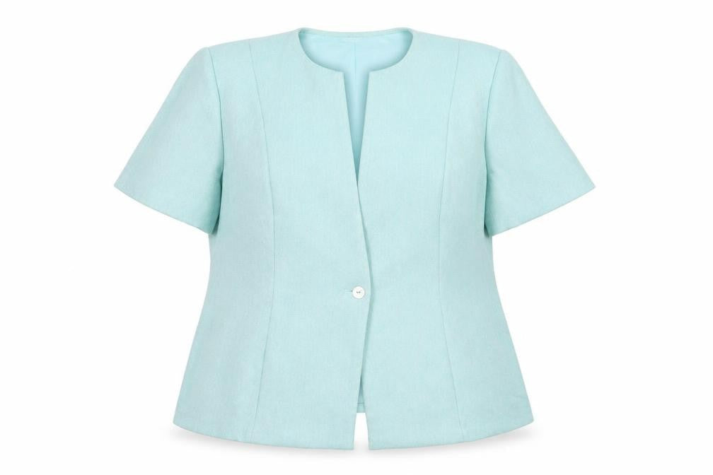 BM Womens Green Jacket Blazer Size 22 Button