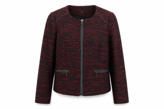 Marks & Spencer Womens Multicoloured Geometric Jacket Size 12 Zip