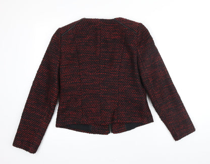 Marks & Spencer Womens Multicoloured Geometric Jacket Size 12 Zip