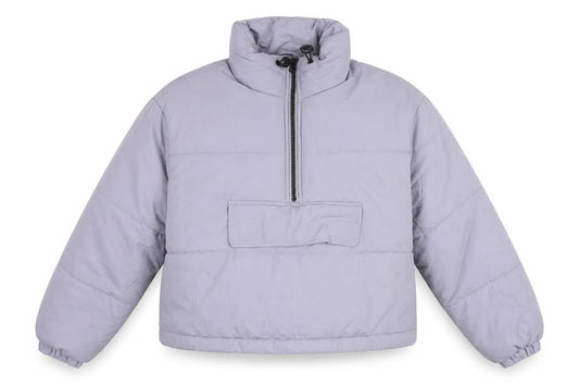 ASOS Womens Purple Puffer Jacket Coat Size 6 Zip