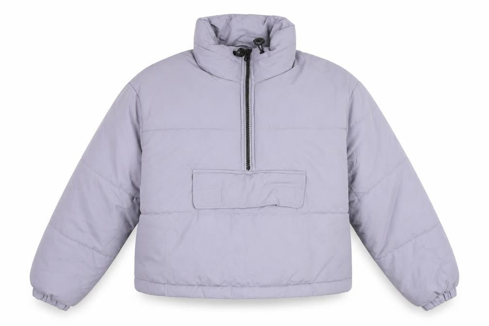 ASOS Womens Purple Puffer Jacket Coat Size 6 Zip