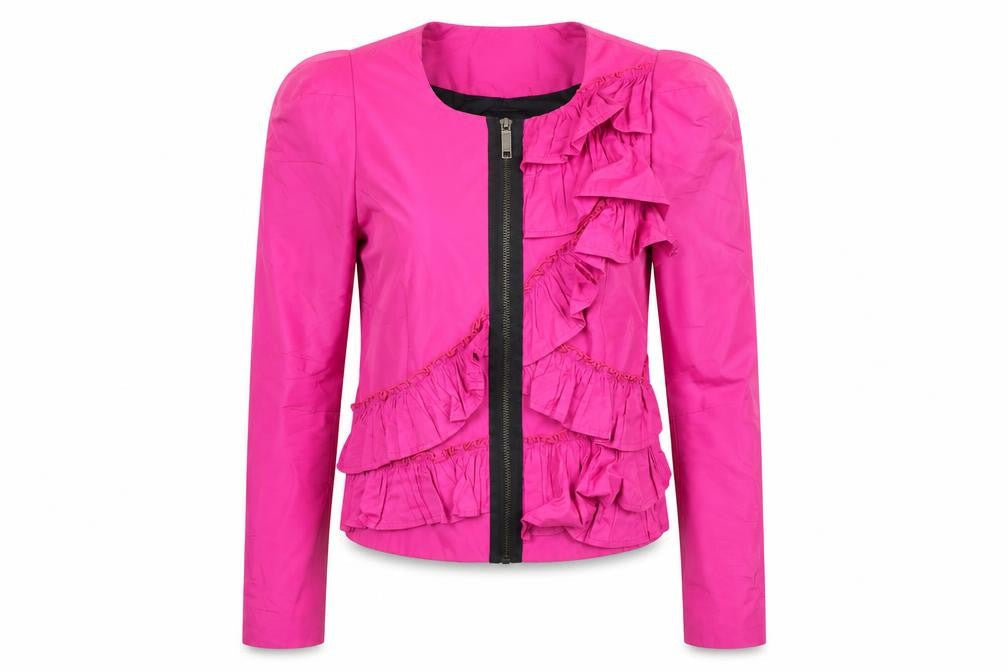 L'art Womens Pink Jacket Blazer Size 8 Zip