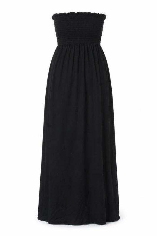 New Look Womens Black Viscose Maxi Size 12 Off the Shoulder