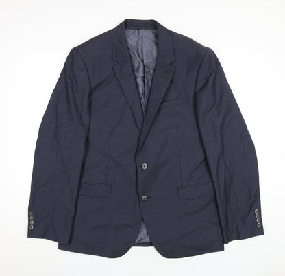 Additional front view of Autograph men’s blue polyamide jacket blazer, size 42, regular