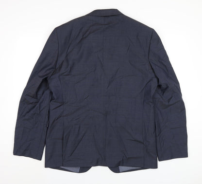 Back view of Autograph men’s blue polyamide jacket blazer, size 42, regular