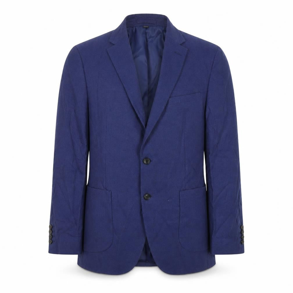 Marks & Spencer Mens Blue Polyester Tuxedo Blazer Size 40 Regular