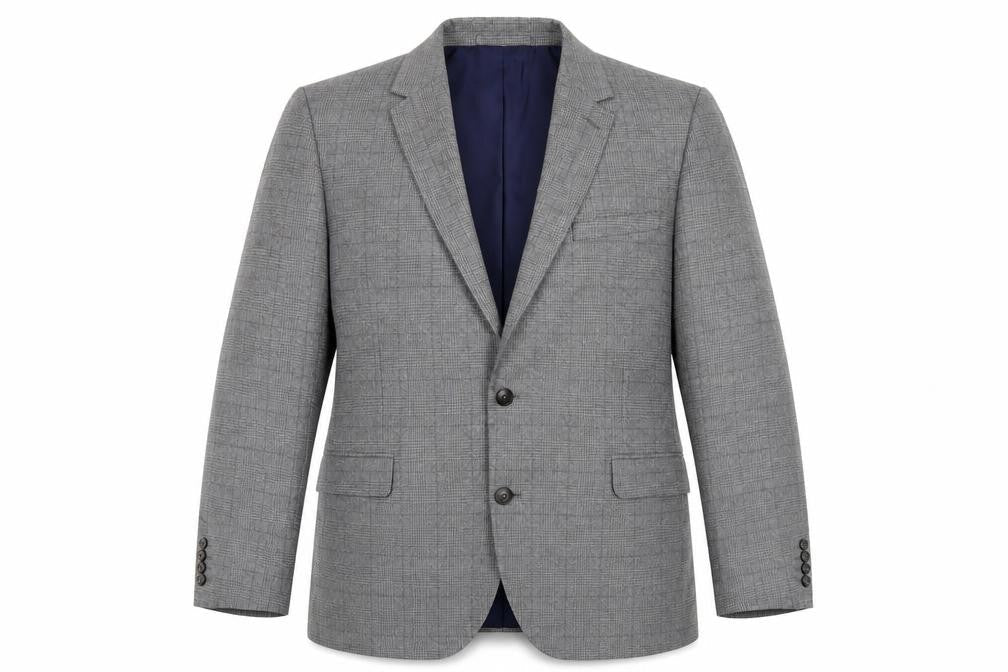 Marks & Spencer Mens Grey Polyester Jacket Blazer Size 44 Regular