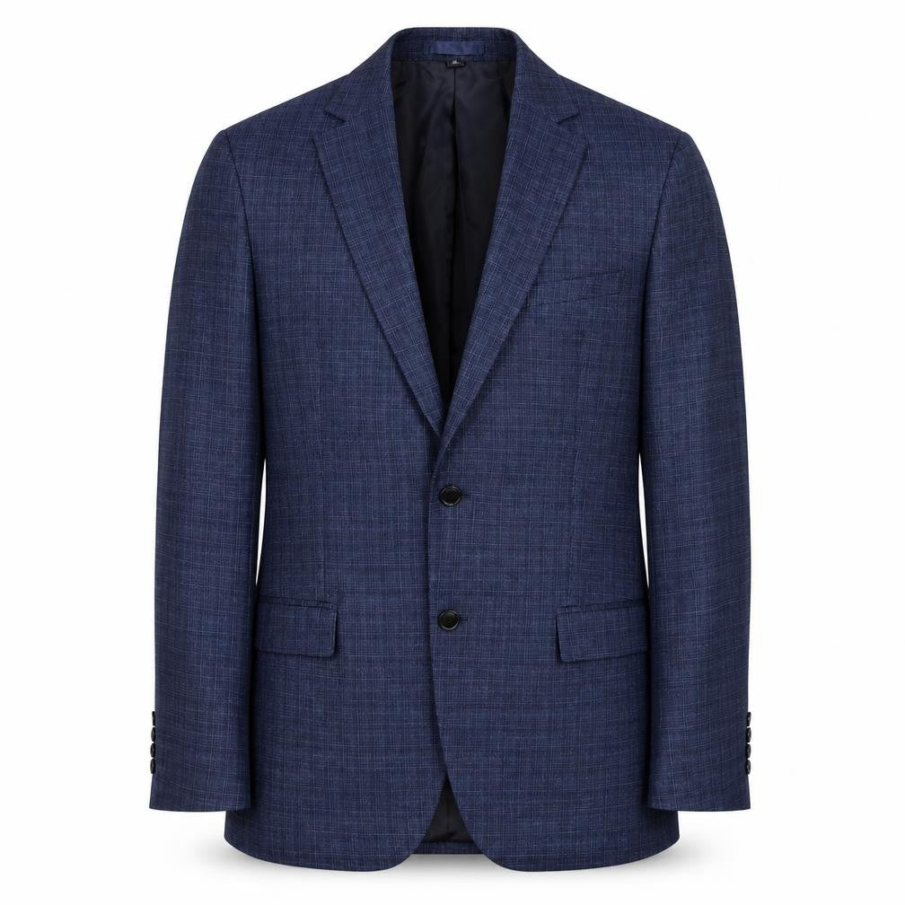 Marks & Spencer Mens Blue Polyester Jacket Blazer Size 42 Regular