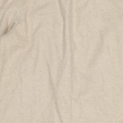 Topshop Womens Beige Overcoat Coat Size 8 Snap
