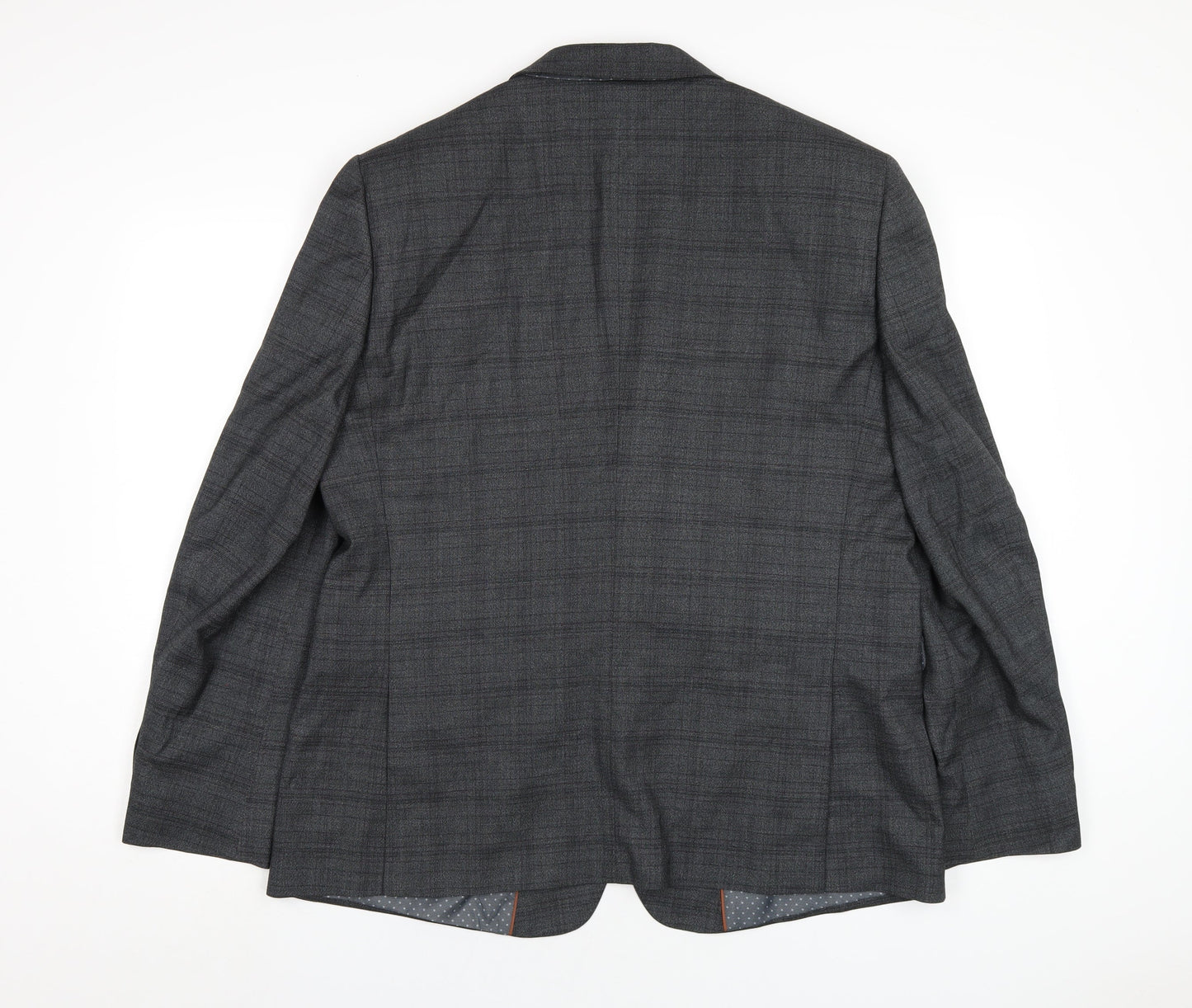 Burton Mens Grey Polyester Jacket Blazer Size 46 Regular