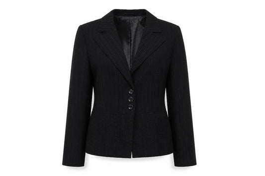 FRANSA Womens Black Polyester Jacket Blazer Size XL
