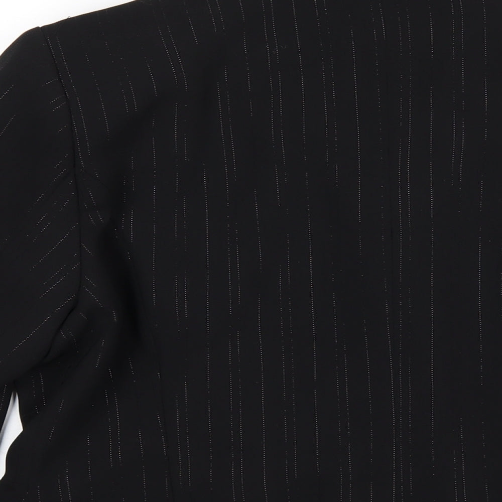 FRANSA Womens Black Polyester Jacket Blazer Size XL