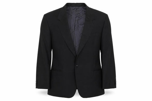 The Label Mens Black Wool Jacket Blazer Size 44 Regular