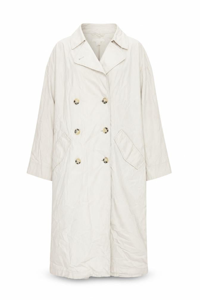 H&M Womens Beige Trench Coat Coat Size S Button