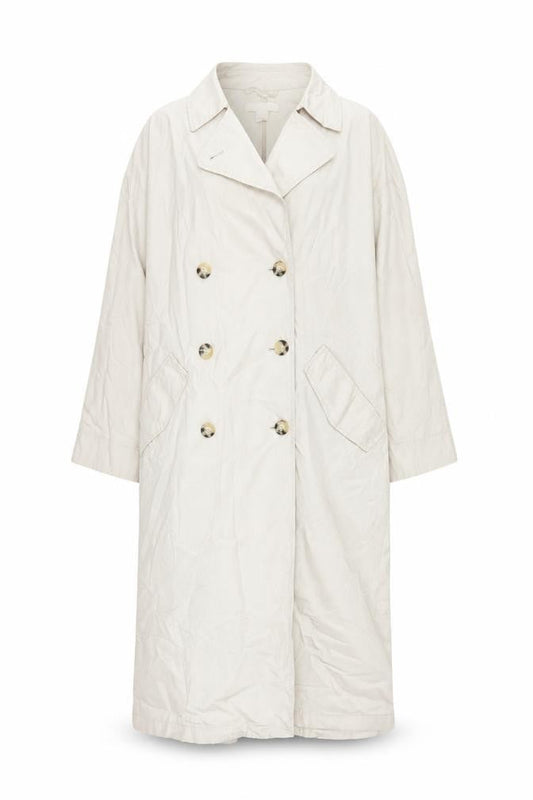 H&M Womens Beige Trench Coat Coat Size S Button