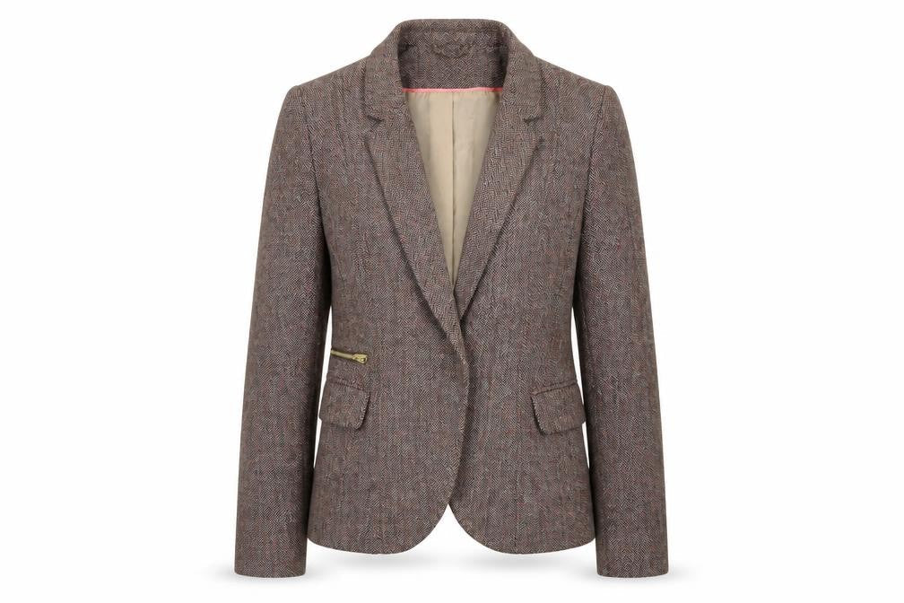 H&M Womens Multicoloured Geometric Jacket Blazer Size 10 Snap