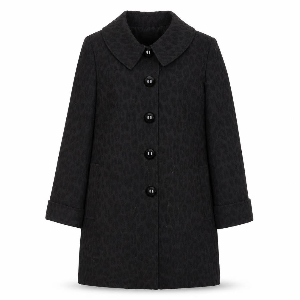 Episode Womens Black Overcoat Coat Size 10 Button