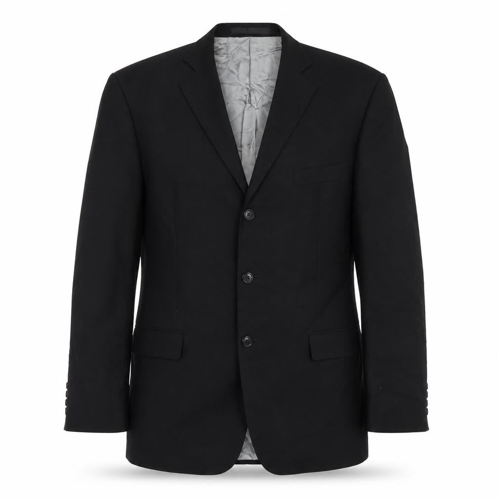 Marks & Spencer Mens Black Wool Jacket Blazer Size 42 Regular