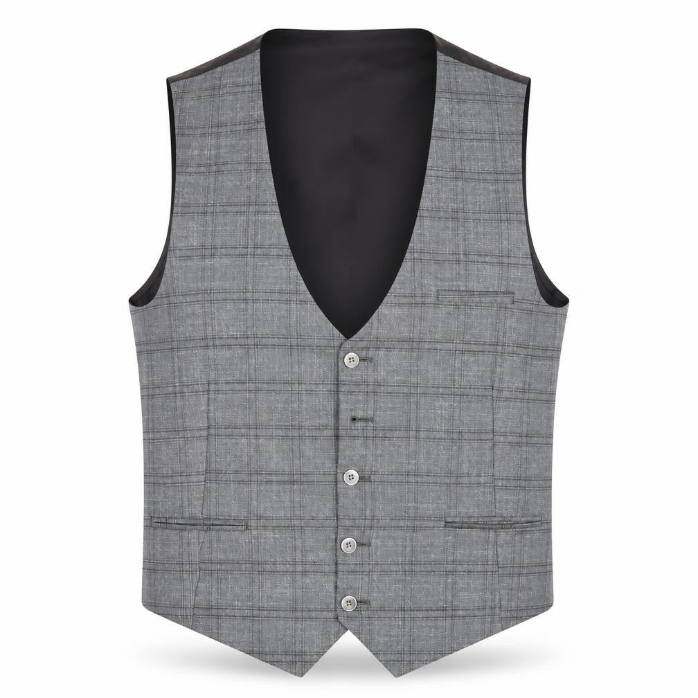 Tom Silk Mens Grey Viscose Jacket Suit Waistcoat Size 42 Regular