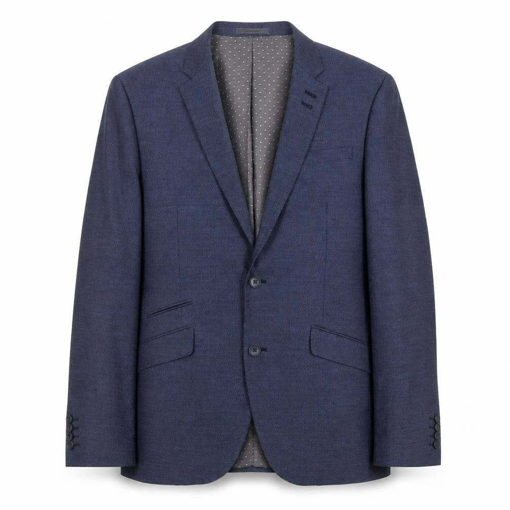 Cedarwood State Mens Blue Polyester Jacket Blazer Size 38 Regular