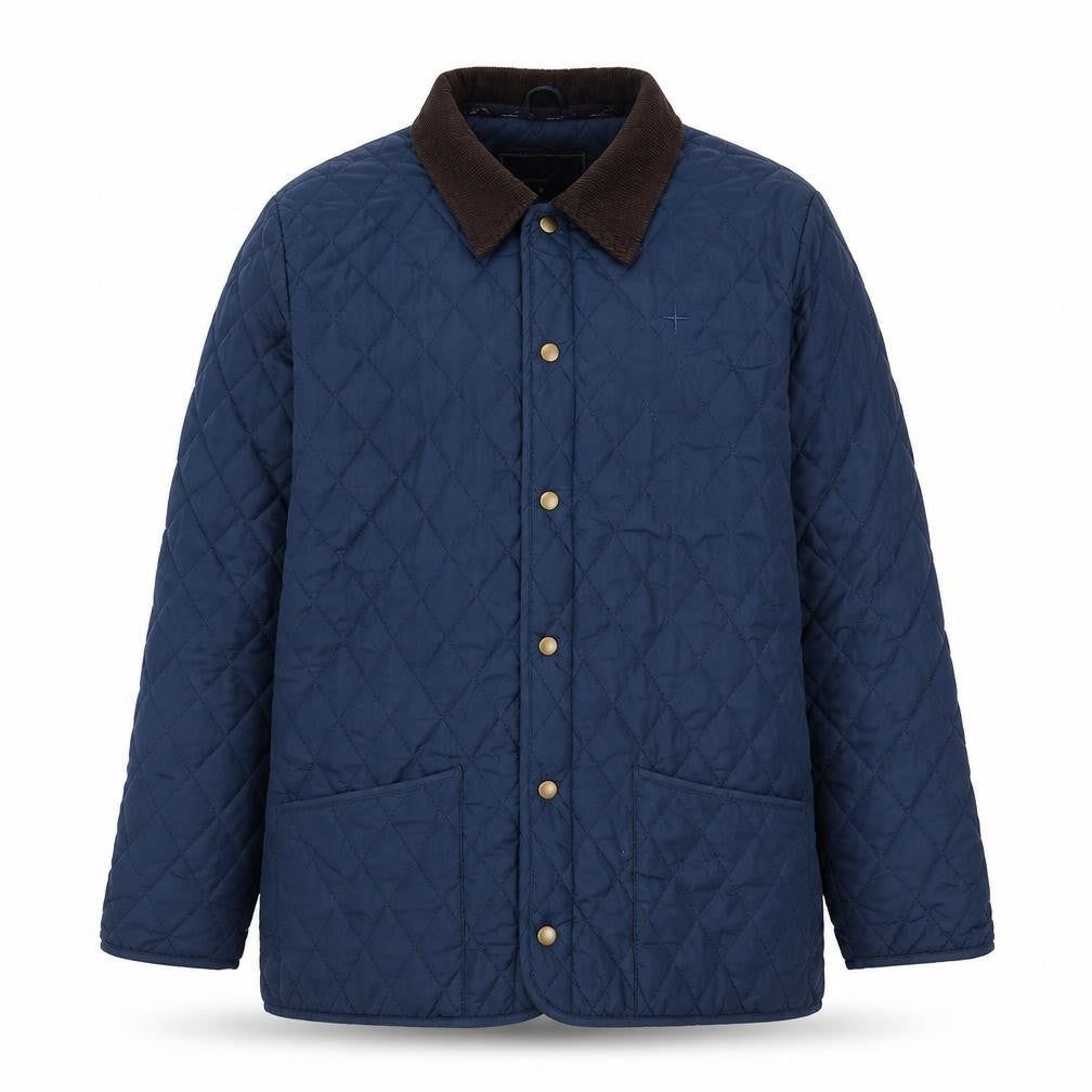 Mountain Life Men's Blue Quilted Jacket, M, Outdoor Casual
