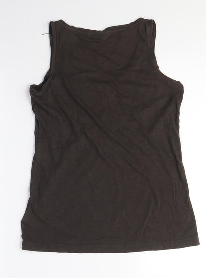 Back view of Mexx Women's Black Studded Scoop Neck Tank Top M
