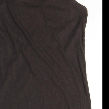 Brand and care label for Mexx Women's Black Studded Scoop Neck Tank Top M